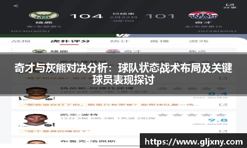 奇才与灰熊对决分析：球队状态战术布局及关键球员表现探讨