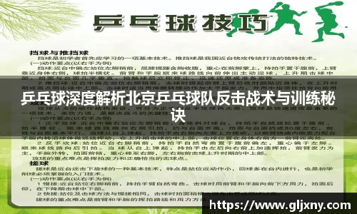 乒乓球深度解析北京乒乓球队反击战术与训练秘诀